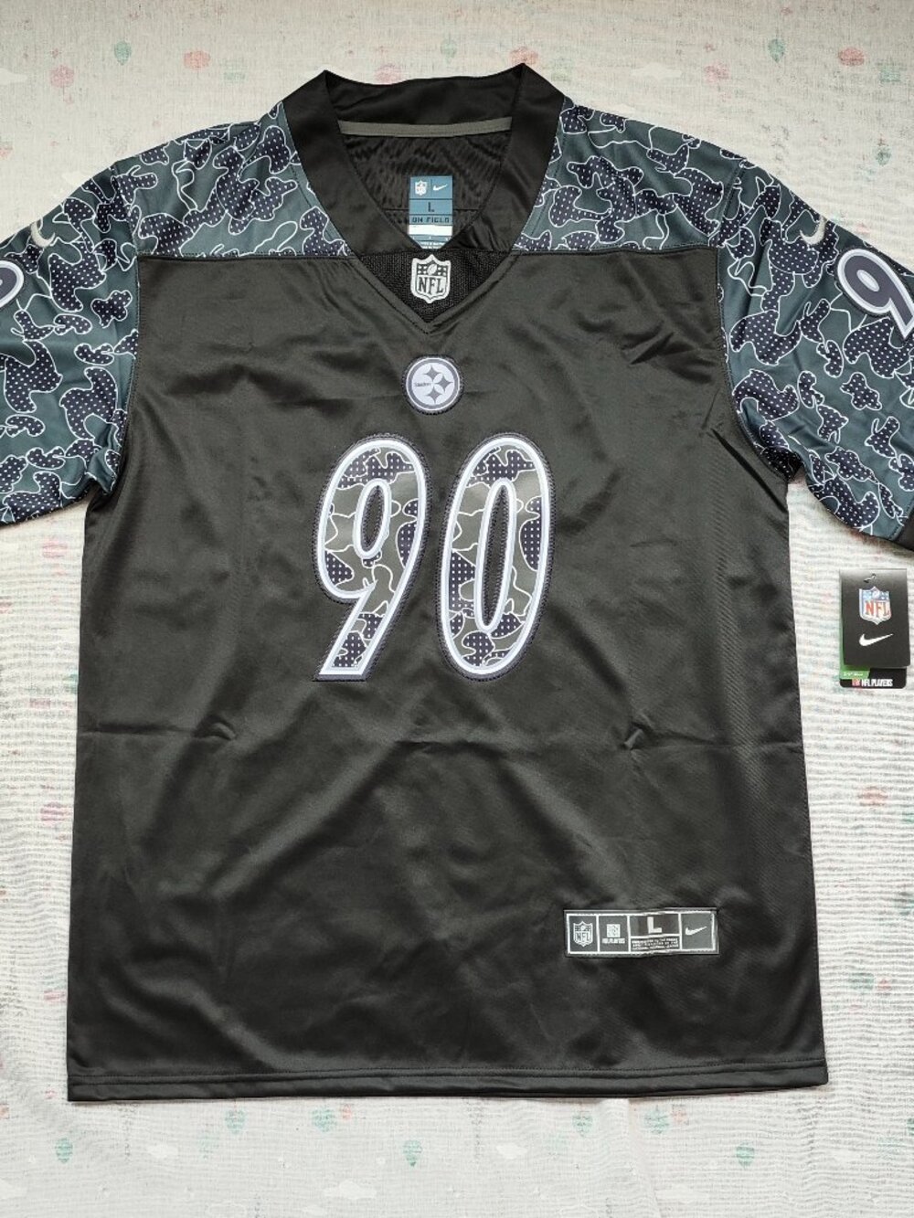 NFL Pittsburgh Steelers T.J. Watt 90 Camouflage Special Edition